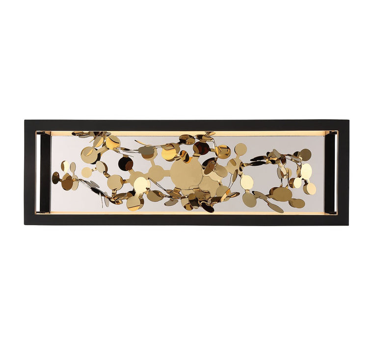 Lib & Co. - 10110-02 - LED Wall Mount - Terlizzi - Matte Black with Gold Accent