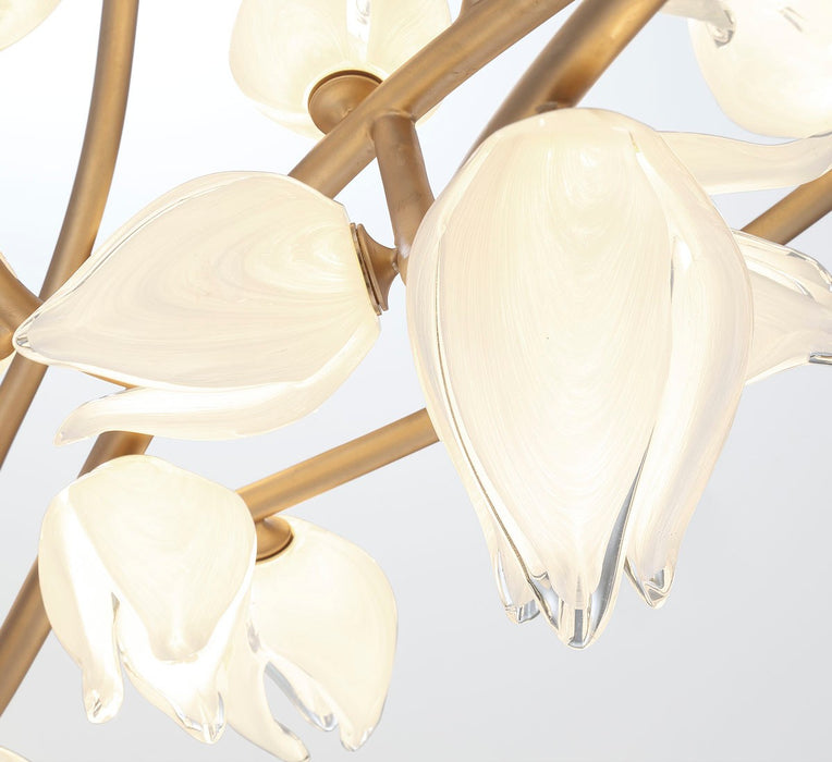 Lib & Co. - 10114-03 - LED Chandelier - Belluno - Champagne Gold