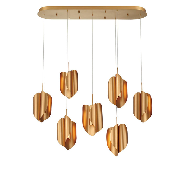 Lib & Co. - 10120-04 - LED Chandelier - Portofino - Satin Gold