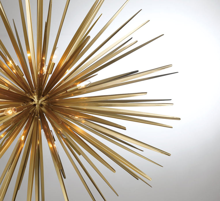 Lib & Co. - 10128-05 - Seven Light Chandelier - Trapani - Soft Brass