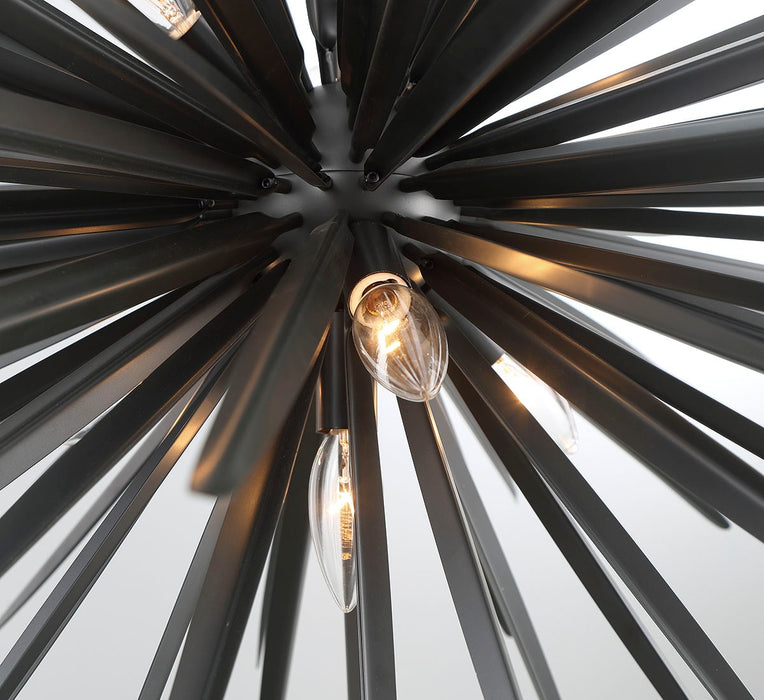 Lib & Co. - 10130-06 - 18 Light Chandelier - Trapani - Metallic Black