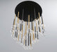 Lib & Co. - 10148-023 - LED Chandelier - Positano - Matte Black & Plated Brushed Gold