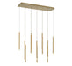Lib & Co. - 10149-07 - LED Chandelier - Amalfi - Plated Brushed Gold