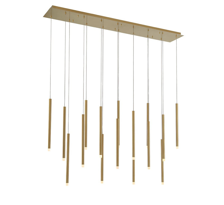 Lib & Co. - 10151-07 - LED Chandelier - Amalfi - Plated Brushed Gold
