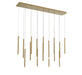 Lib & Co. - 10151-07 - LED Chandelier - Amalfi - Plated Brushed Gold