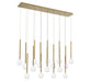 Lib & Co. - 10152-07 - LED Chandelier - Positano - Plated Brushed Gold