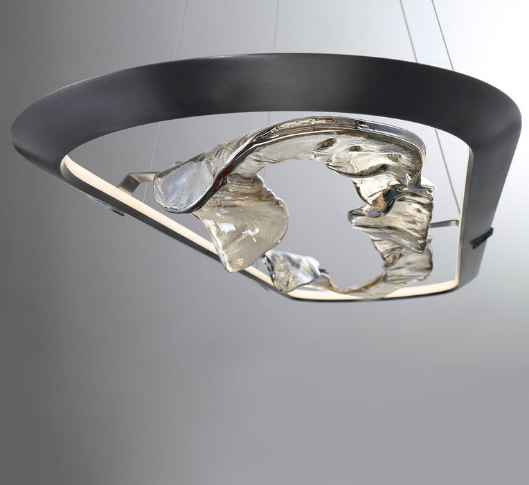 Lib & Co. - 10177-015 - LED Chandelier - Nettuno - Metallic Brushed Grey