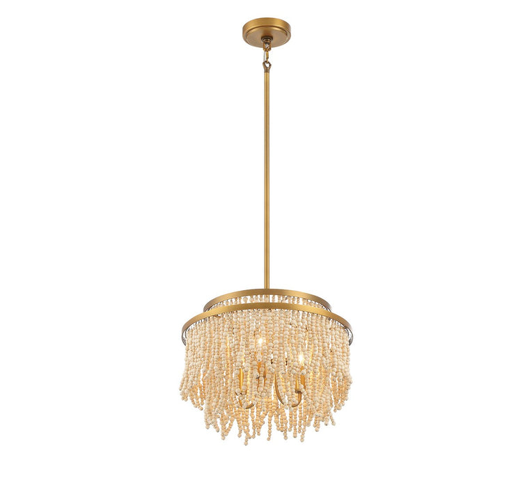 Lib & Co. - 10180-025 - Three Light Convertible Flushmount / Pendant - Molfetta - Antique Brass