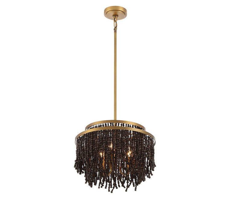 Lib & Co. - 10180-026 - Three Light Convertible Flushmount / Pendant - Molfetta - Antique Brass