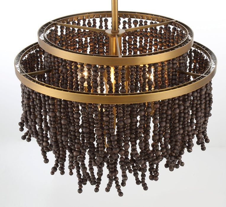 Lib & Co. - 10180-026 - Three Light Convertible Flushmount / Pendant - Molfetta - Antique Brass