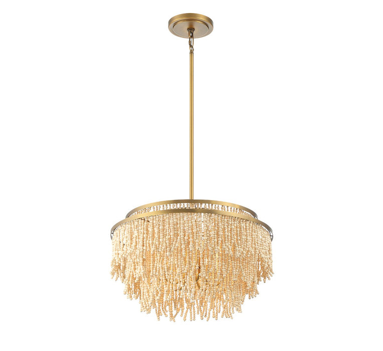 Lib & Co. - 10181-025 - Five Light Chandelier - Molfetta - Antique Brass