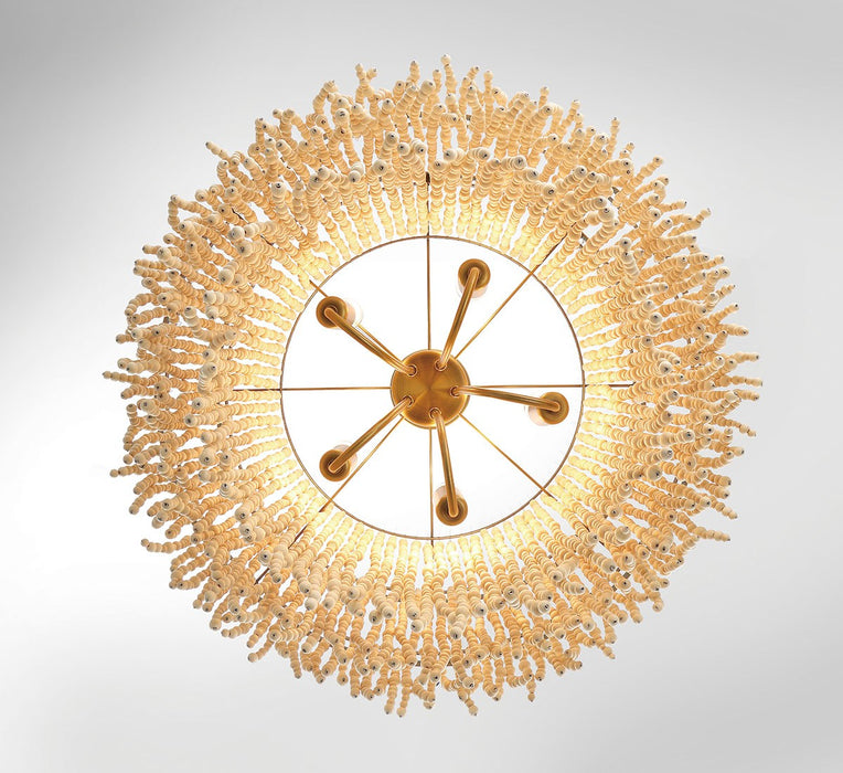 Lib & Co. - 10181-025 - Five Light Chandelier - Molfetta - Antique Brass