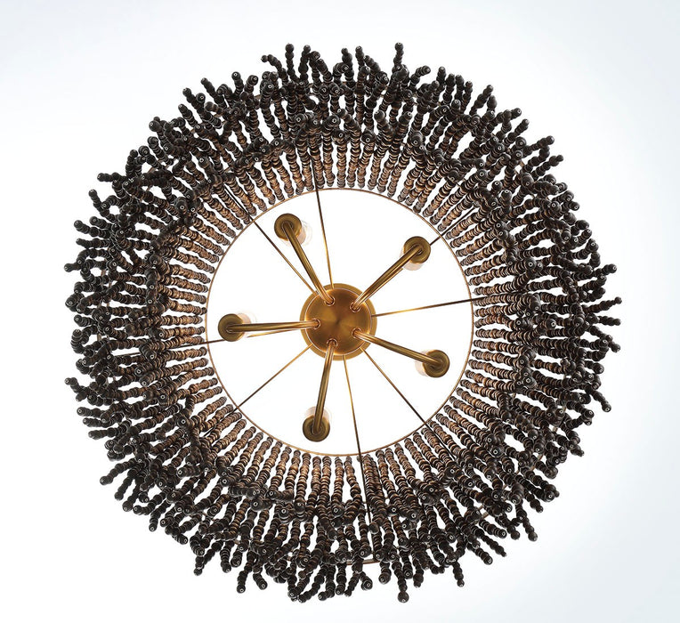 Lib & Co. - 10181-026 - Five Light Chandelier - Molfetta - Antique Brass