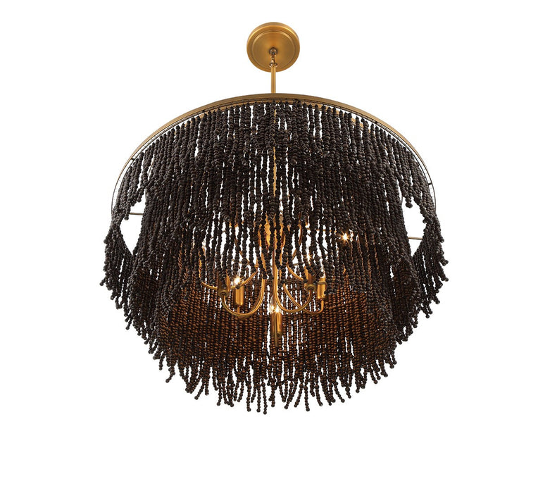 Lib & Co. - 10182-026 - Nine Light Chandelier - Molfetta - Antique Brass