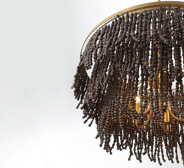 Lib & Co. - 10182-026 - Nine Light Chandelier - Molfetta - Antique Brass