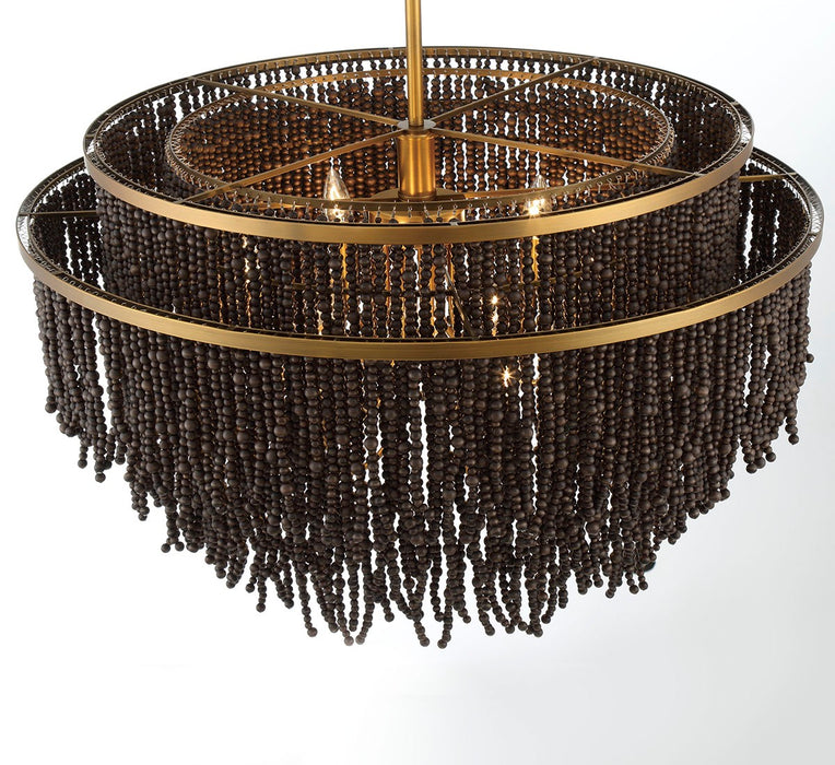 Lib & Co. - 10182-026 - Nine Light Chandelier - Molfetta - Antique Brass