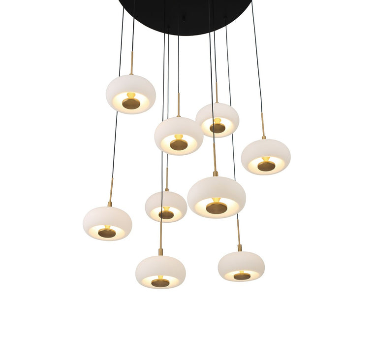 Lib & Co. - 10195-02 - LED Chandelier - Adelfia - Matte Black