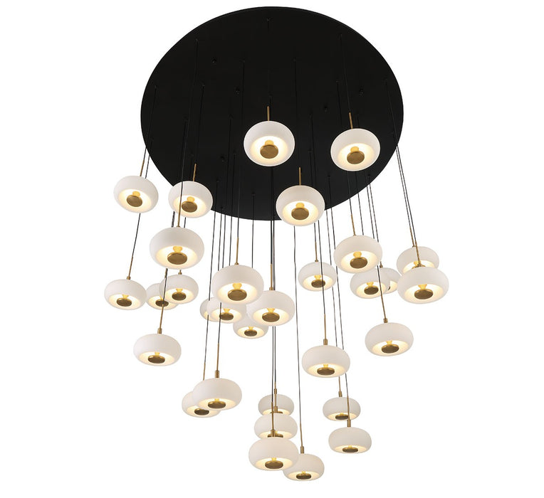 Lib & Co. - 10197-02 - LED Chandelier - Adelfia - Matte Black