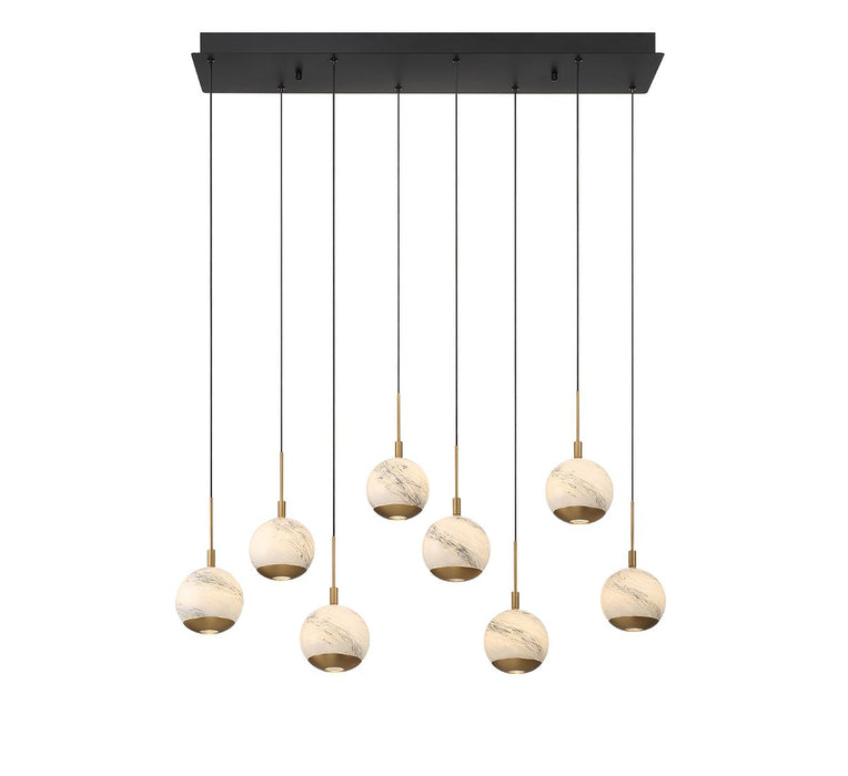 Lib & Co. - 10207-02 - LED Chandelier - Baveno - Matte Black