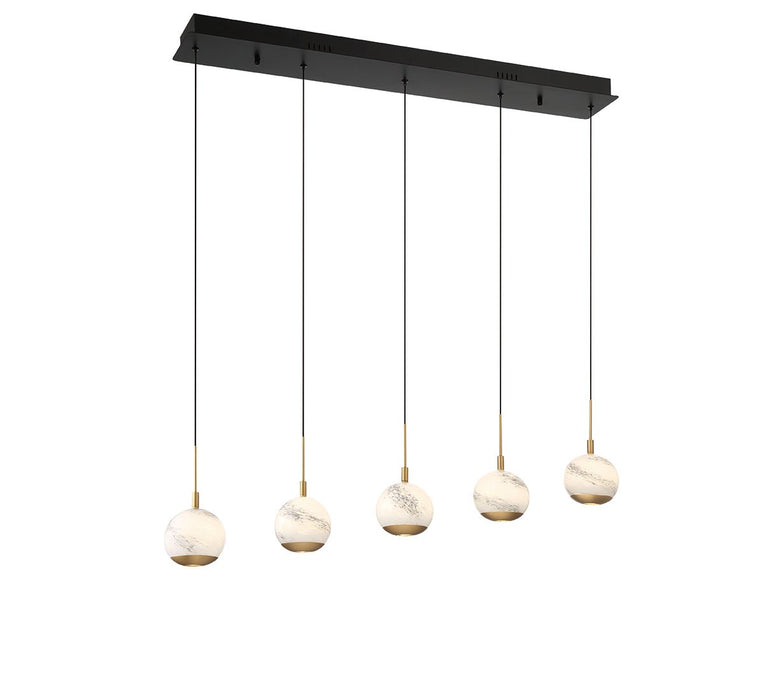Lib & Co. - 10208-02 - LED Chandelier - Baveno - Matte Black