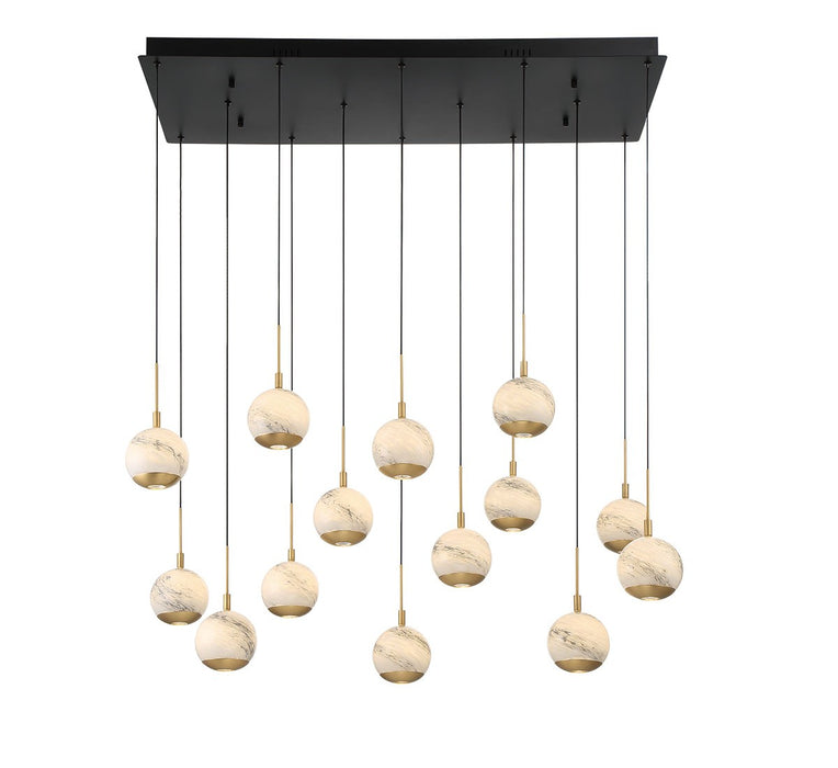 Lib & Co. - 10209-02 - LED Chandelier - Baveno - Matte Black