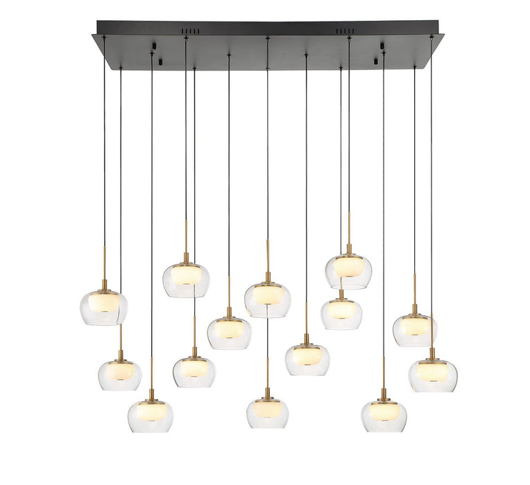 Lib & Co. - 10218-02 - LED Chandelier - Manarola - Matte Black