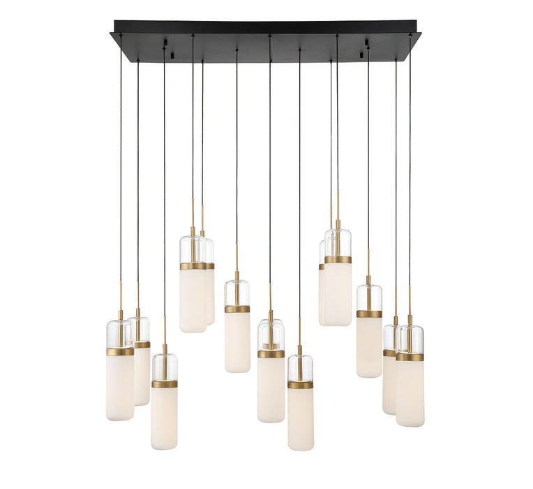 Lib & Co. - 10227-02 - LED Chandelier - Verona - Matte Black