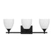 Visual Comfort Studio - DJV1023MBK - Three Light Bath - Toffino - Midnight Black