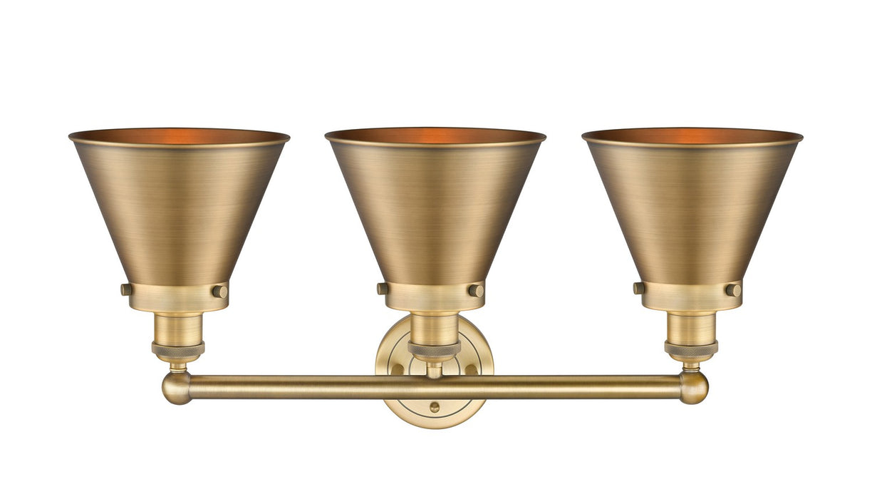 Innovations - 616-3W-BB-M13-BB - Three Light Bath Vanity - Franklin Restoration - Brushed Brass