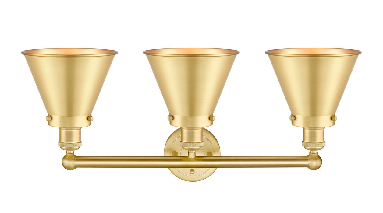 Innovations - 616-3W-SG-M13-SG - Three Light Bath Vanity - Franklin Restoration - Satin Gold