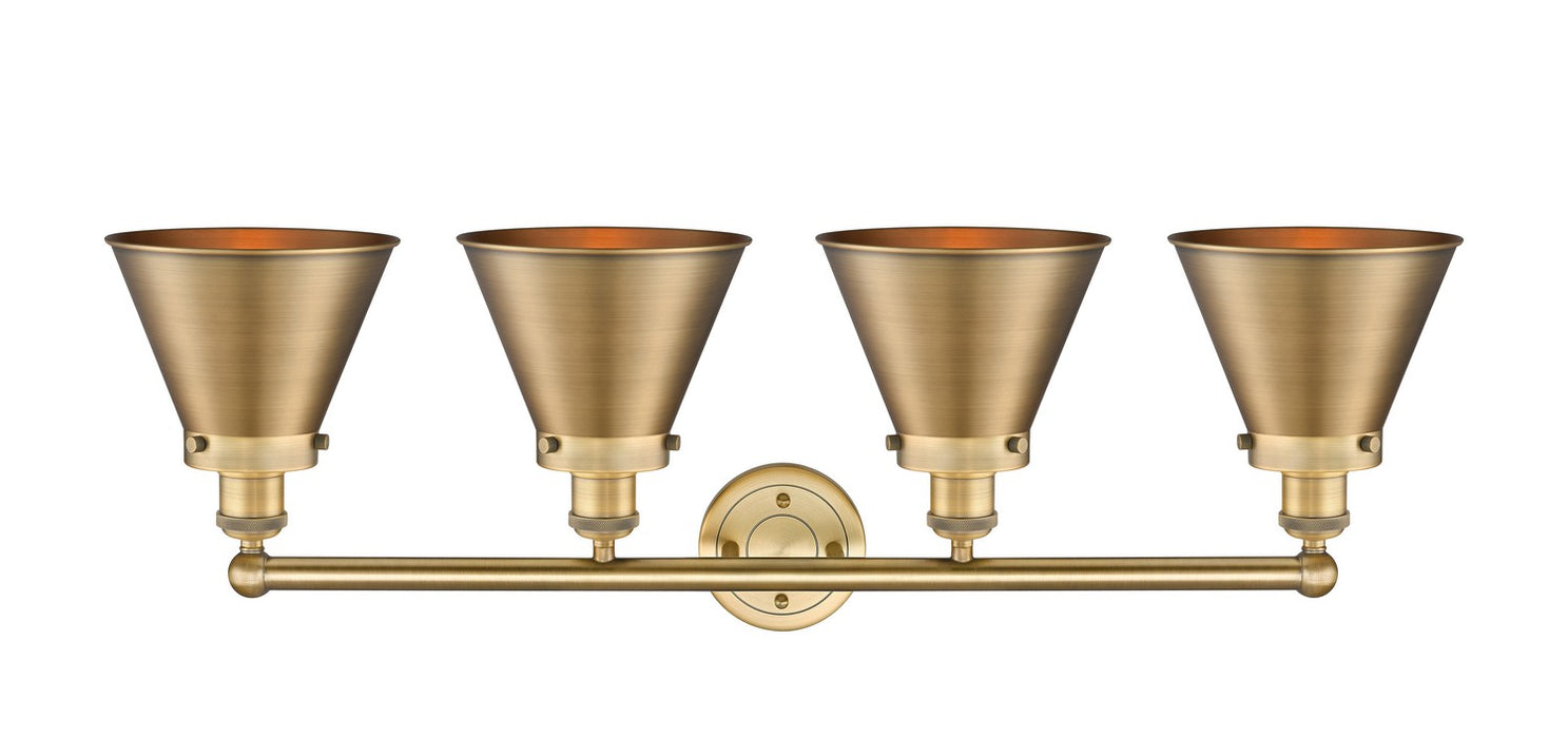 Innovations - 616-4W-BB-M13-BB - Four Light Bath Vanity - Franklin Restoration - Brushed Brass