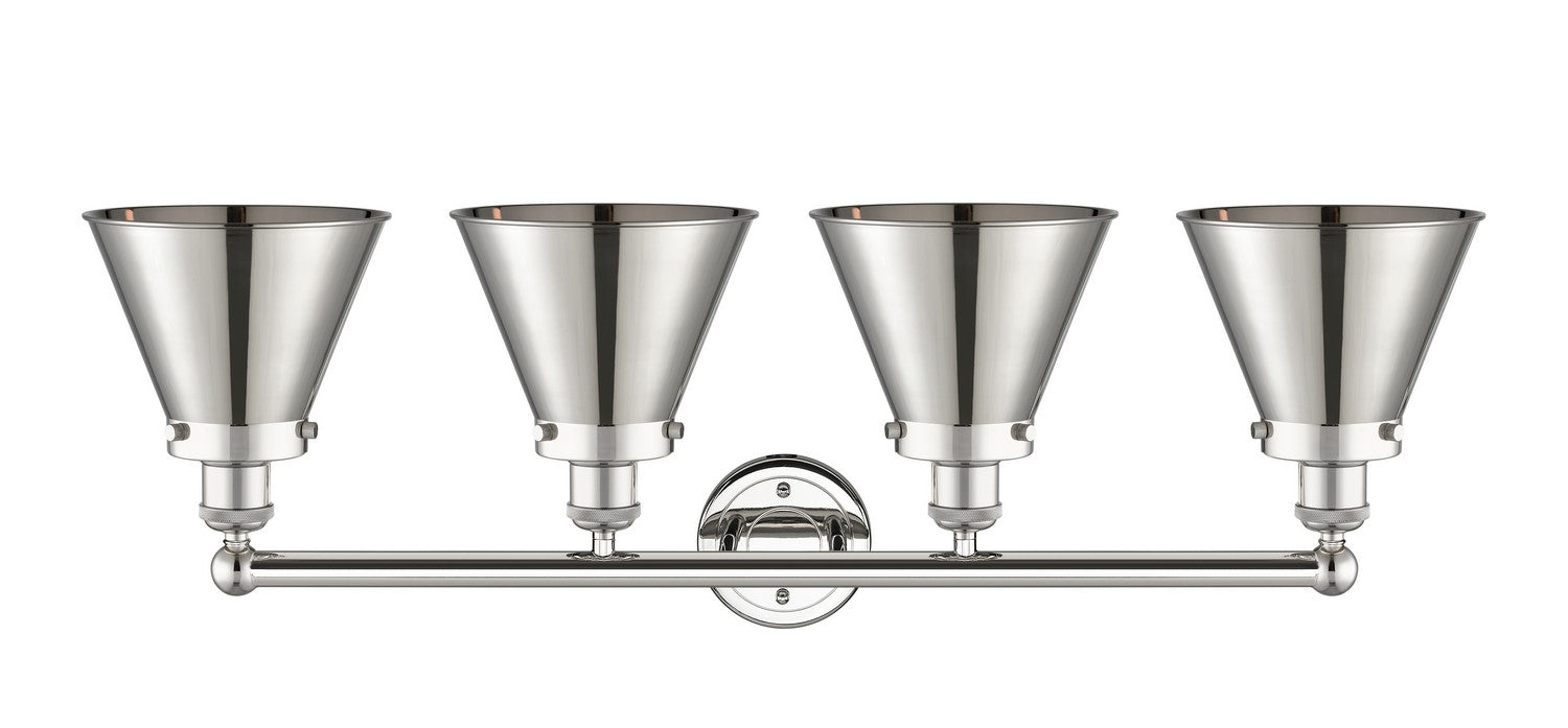 Innovations - 616-4W-PN-M13-PN - Four Light Bath Vanity - Franklin Restoration - Polished Nickel