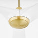 Oxygen - 3-123-640 - 58" Ceiling Fan - Ridley - Aged Brass / White