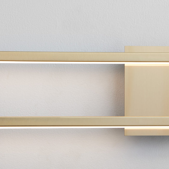 Quorum - 3-5055-40 - LED Vanity - Xanni - Aged Brass