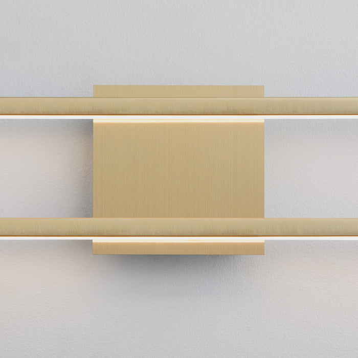 Quorum - 3-5055-40 - LED Vanity - Xanni - Aged Brass