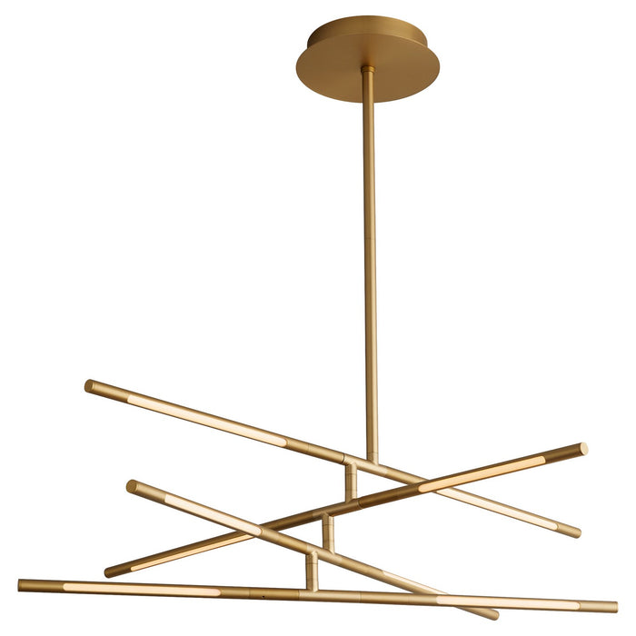 Quorum - 3-804-40 - LED Pendant - Palillos - Aged Brass