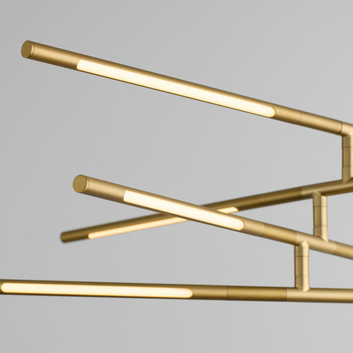 Quorum - 3-804-40 - LED Pendant - Palillos - Aged Brass