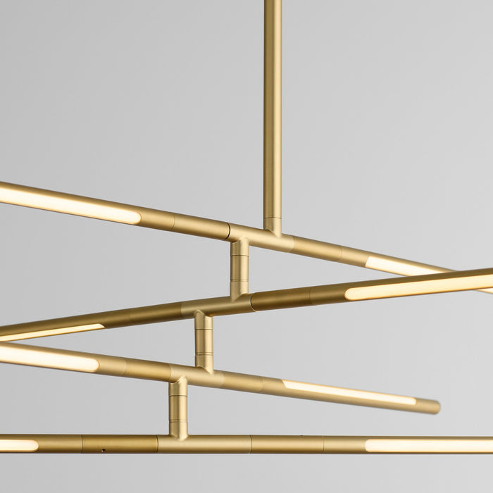 Quorum - 3-804-40 - LED Pendant - Palillos - Aged Brass