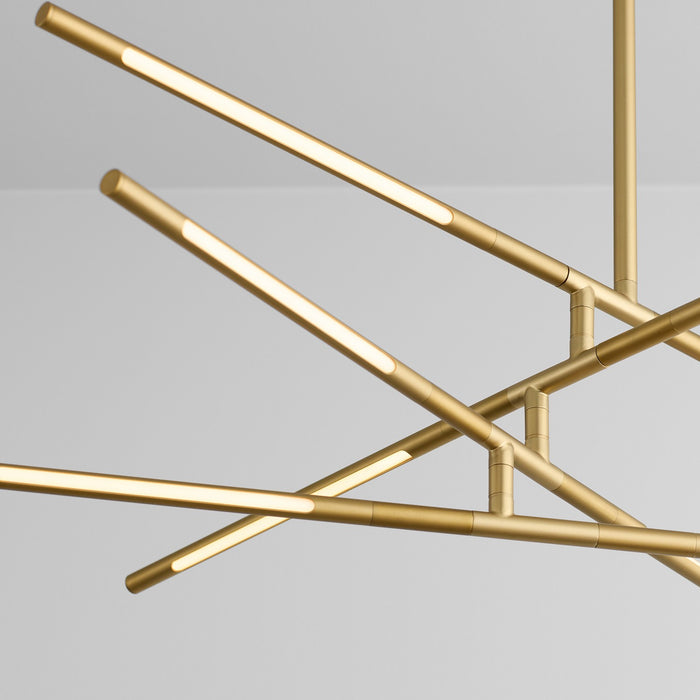 Quorum - 3-804-40 - LED Pendant - Palillos - Aged Brass