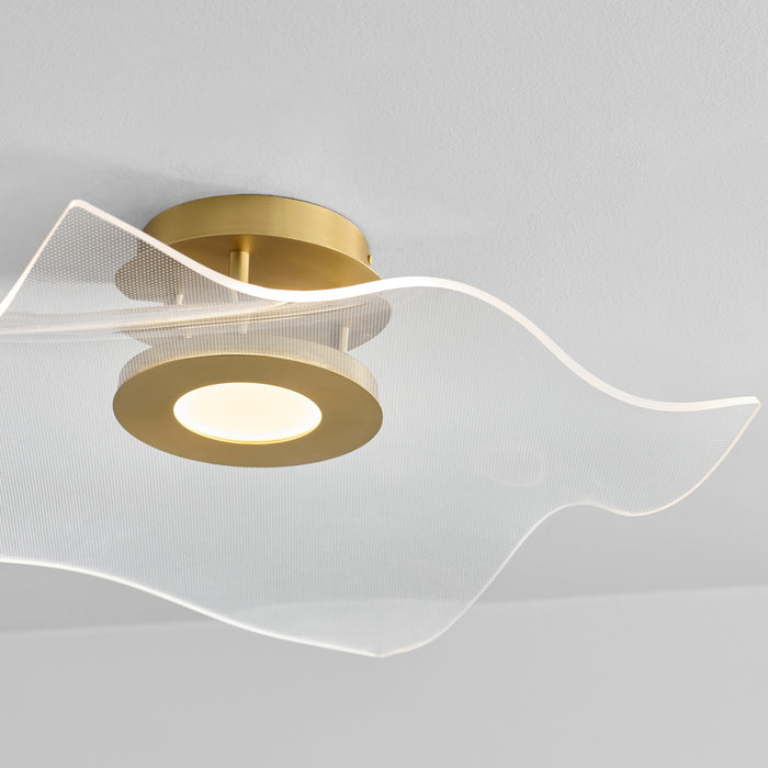 Quorum - 3-807-40 - LED Ceiling Mount - Medusa - Aged Brass
