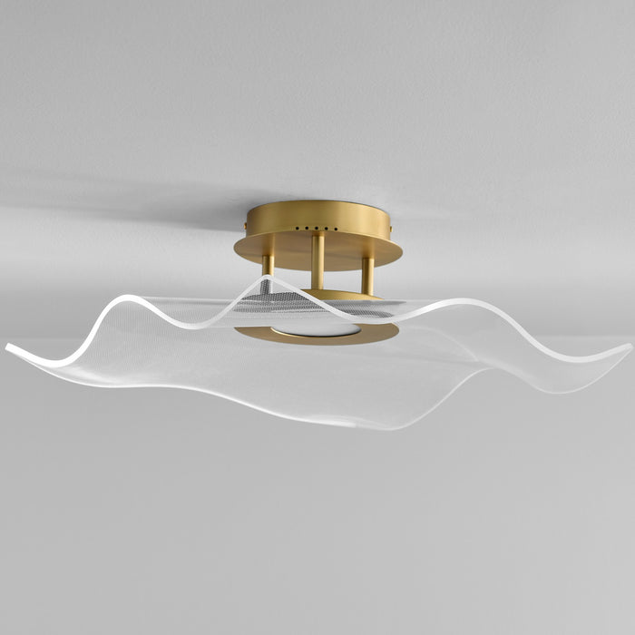 Quorum - 3-807-40 - LED Ceiling Mount - Medusa - Aged Brass