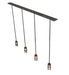 Meyda Tiffany - 257022 - Four Light Island Pendant - Middleburry - Wrought Iron