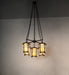 Meyda Tiffany - 257988 - Five Light Chandelier - Fulton - Craftsman Brown
