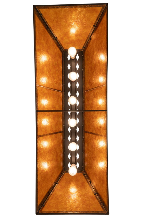 Meyda Tiffany - 259923 - Six Light Pendant - Tri-Panel