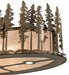 Meyda Tiffany - 260023 - Eight Light Flushmount - Tall Pines - Antique Copper