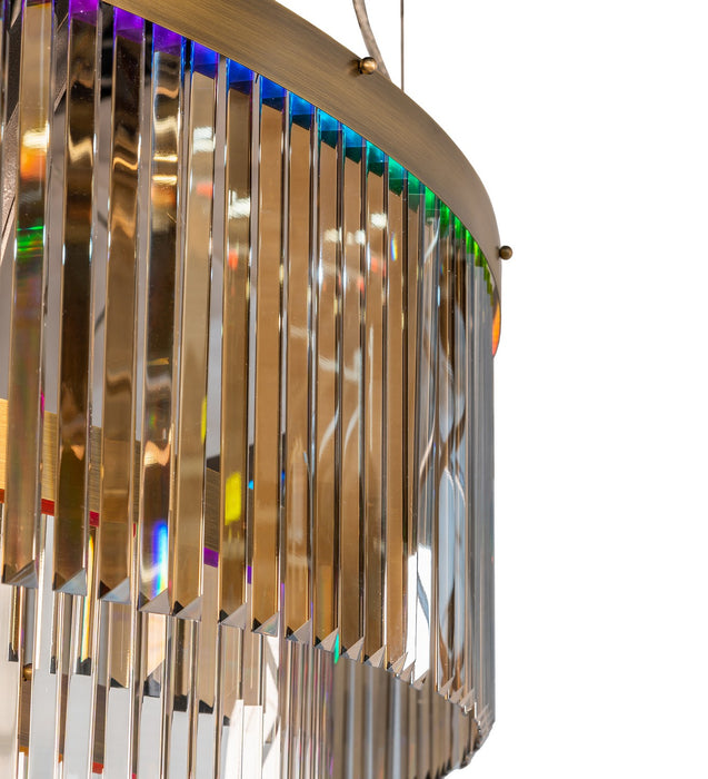 Meyda Tiffany - 260041 - LED Chandelier - Beckam - Antique Brass