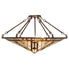 Meyda Tiffany - 260940 - Three Light Semi-Flushmount - Sonoma - Antique Copper