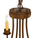 Meyda Tiffany - 260990 - Four Light Chandelier - Franciscan - Rust