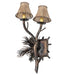 Meyda Tiffany - 261116 - Two Light Wall Sconce - Pinewood - Antique Copper,Burnished