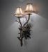 Meyda Tiffany - 261117 - Two Light Wall Sconce - Pinewood - Antique Copper,Burnished